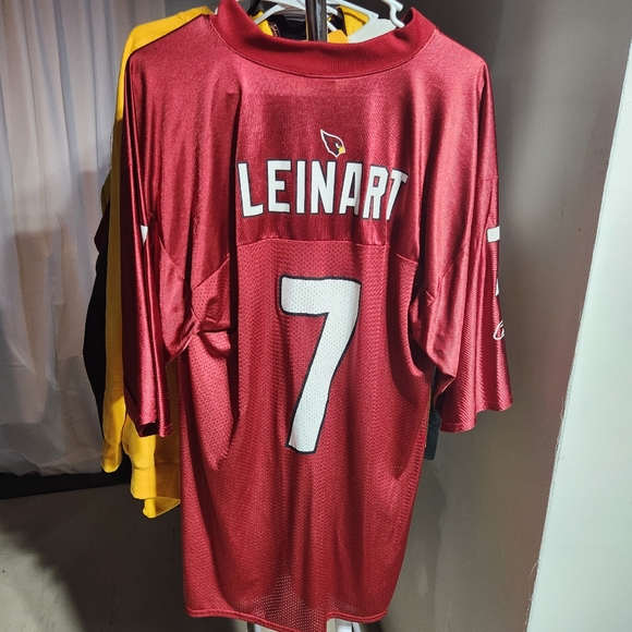 REEBOK "NFL Players" Home Jersey~Arizona Cardinals # 7 Leinart~Men's Medium - Picture 2 of 4